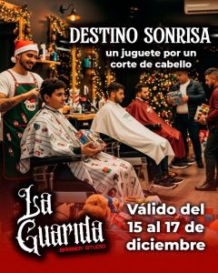 por cada regalo que traigas un corte gratis 