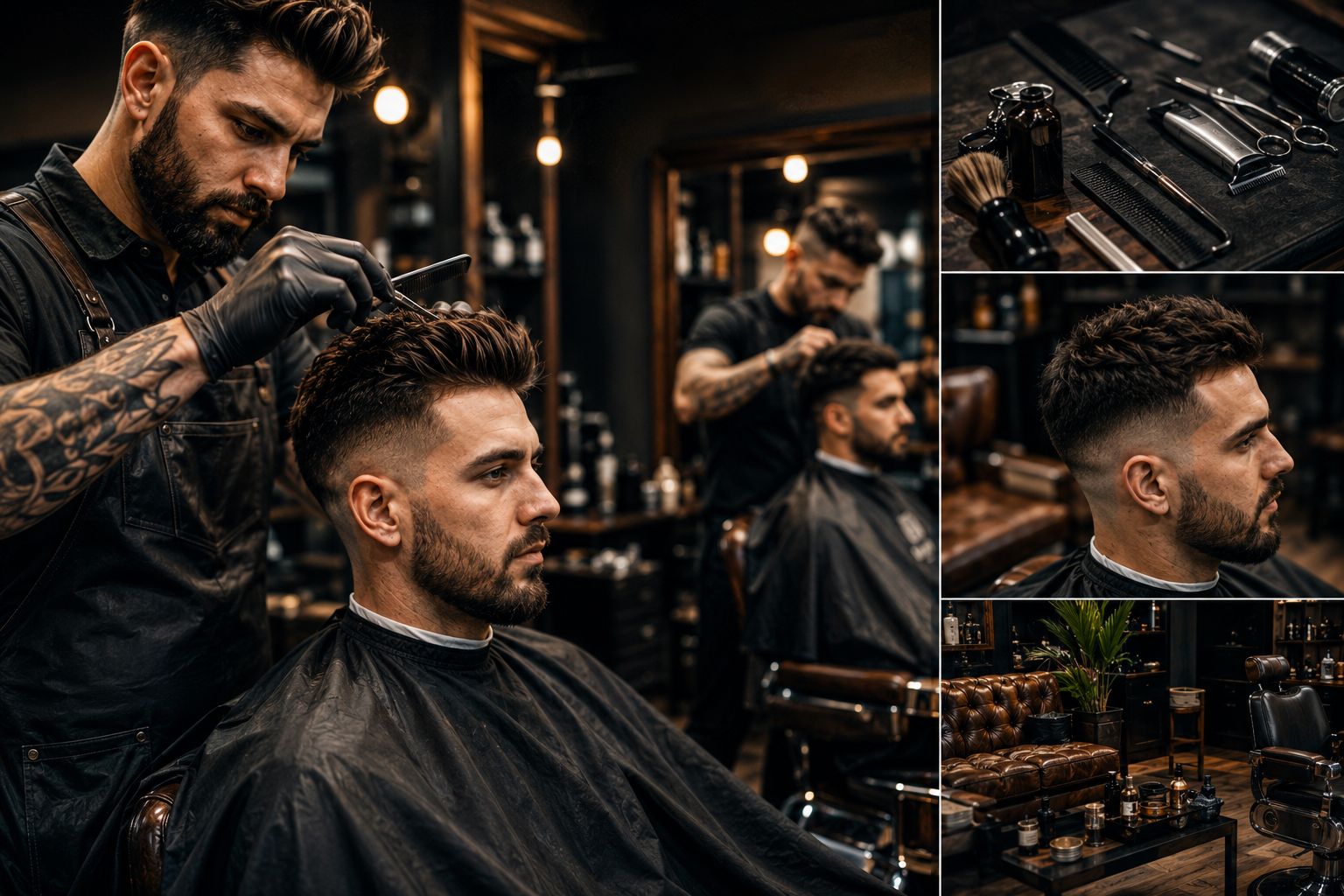 Cortes de cabello para hombres en La Guarida Barber Studio