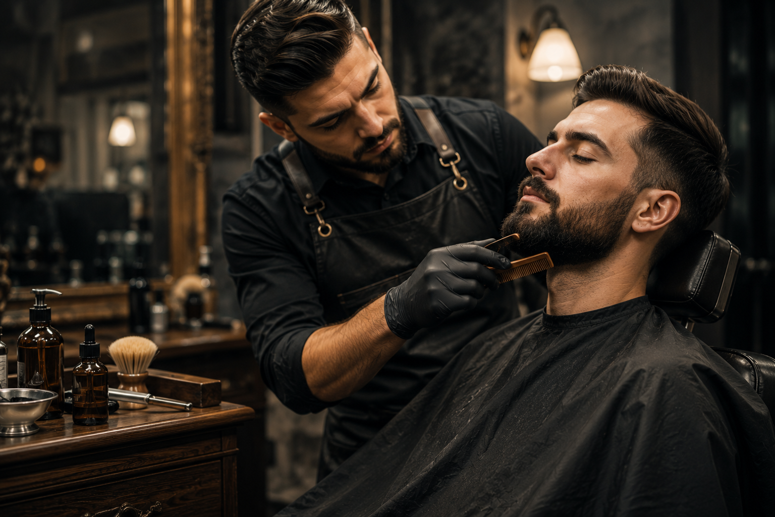 Cuidado de barba profesional en La Guarida Barber Studio